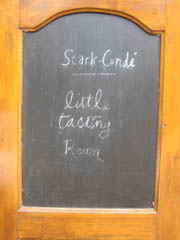 Stark-Conde tasting room sign