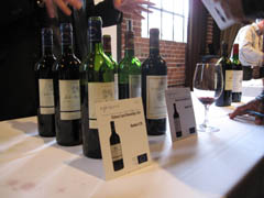 Wines at Today's Bordeaux tasting