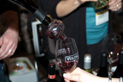 Pouring wine at Taste Washington