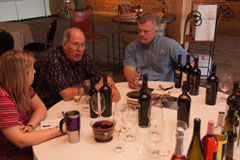 Kori, John, and owner/winemaker Don Townshend of Townshend Cellar