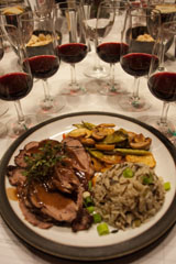 Washington Malbec paired well with leg of lamb